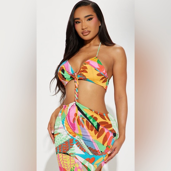 Jamaican Me Crazy Maxi Dress - Multi Color - Picture 4 of 4